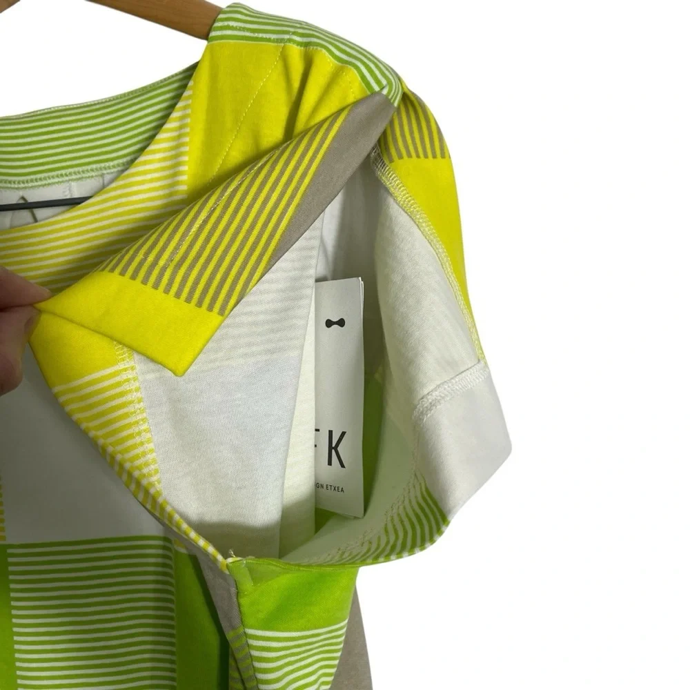 SKFK‎ Iris Neon Checkered Maxi Shirt Dress